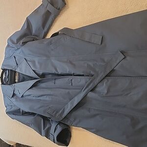 London Fog blue trench coat